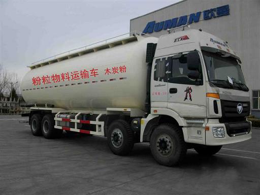 歐曼前四后八國四粉粒物料運輸車