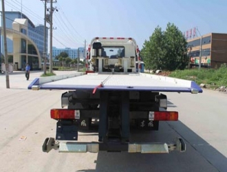 國四解放J5K一拖二清障車