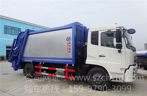 配置最高的東風(fēng)天錦8-10方壓縮垃圾車圖片展示