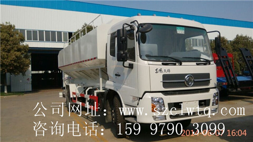 國四東風(fēng)天錦10噸散裝飼料運輸車圖片展示