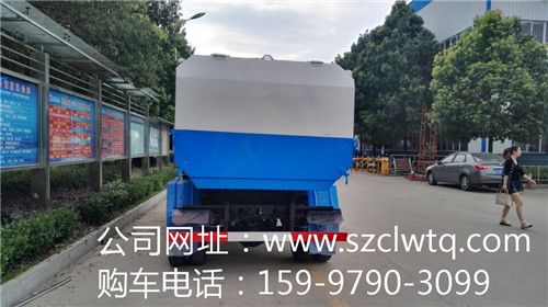 側裝掛桶式垃圾車尾部圖片展示