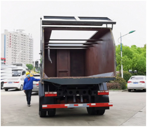 東風(fēng)多利卡D9國(guó)六對(duì)接式垃圾車(chē)，18方對(duì)接式垃圾車(chē)箱體舉升自卸